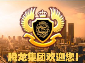 腾龙公司圆形至尊徽章 - 高端奢华品牌logo